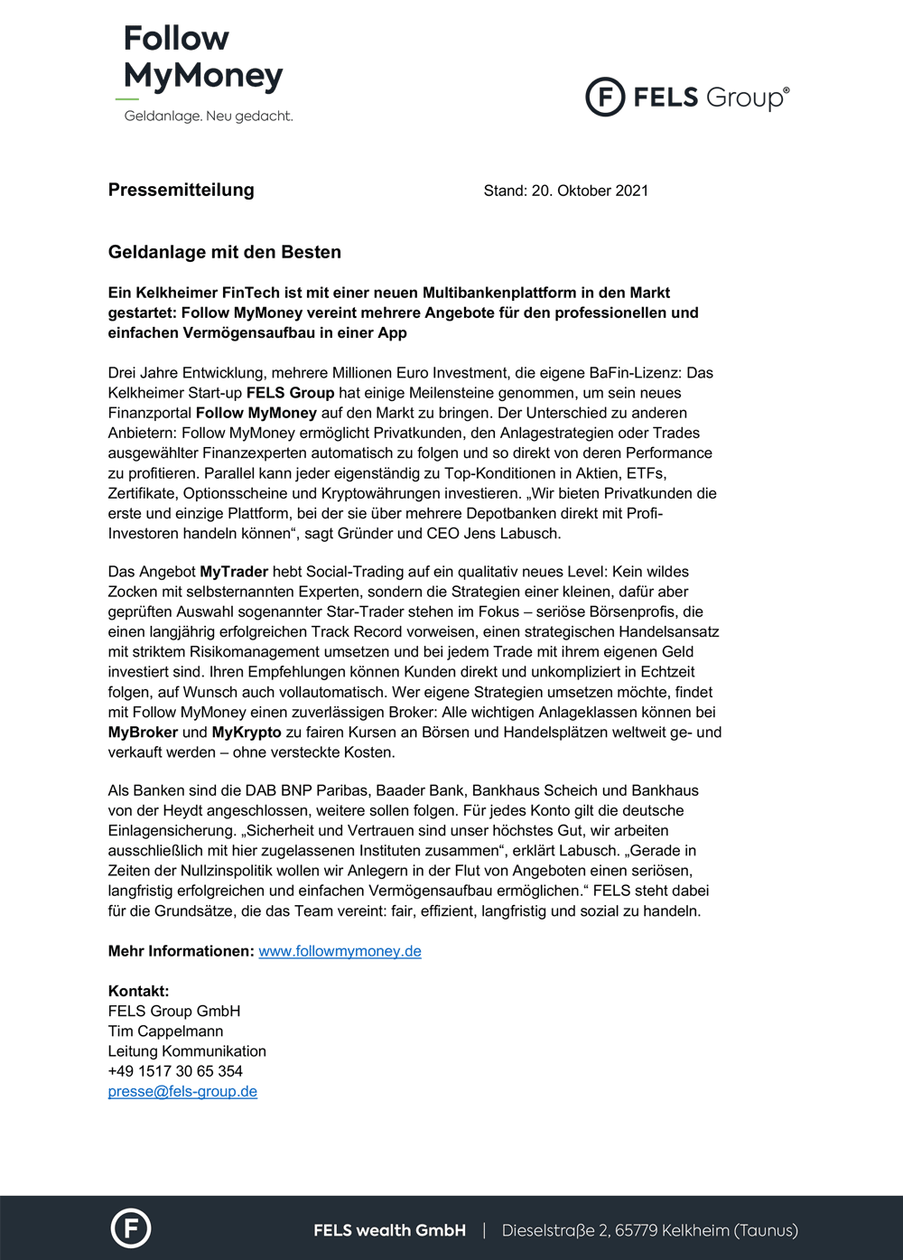 Pressemitteilung vom 20.10.2023