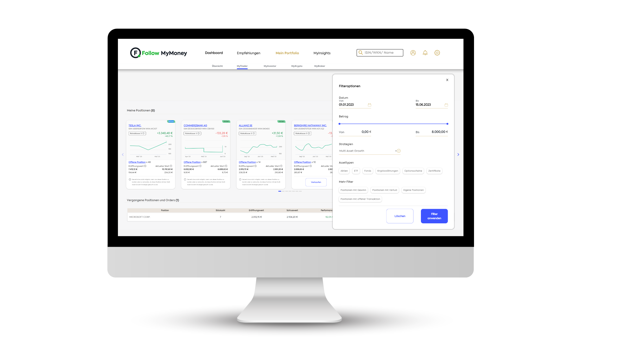 FMM Portfolio Analytics Filter