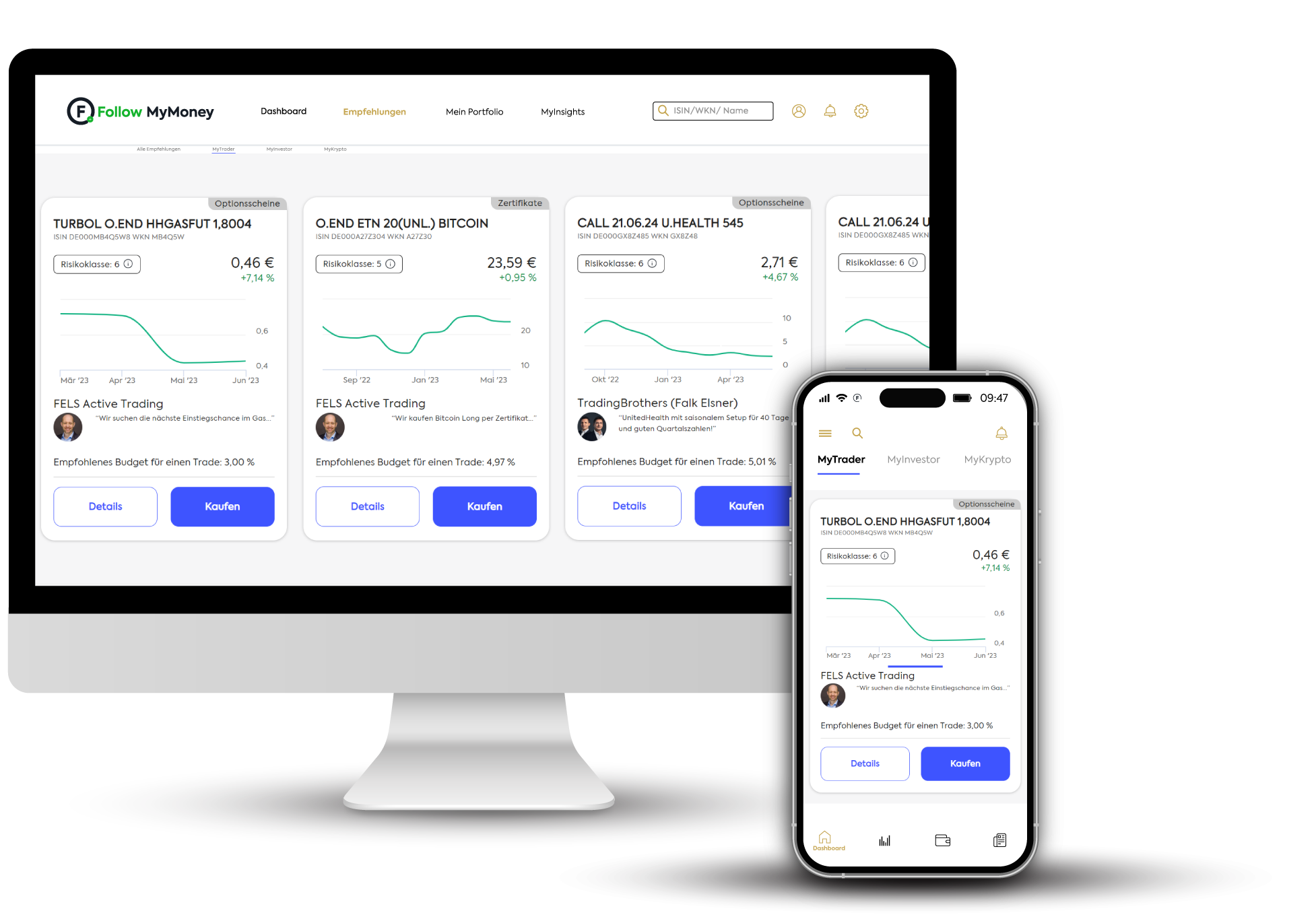 FollowMyMoney Einzeltradeempfehlungen FollowMyMoney Einzeltradeempfehlungen