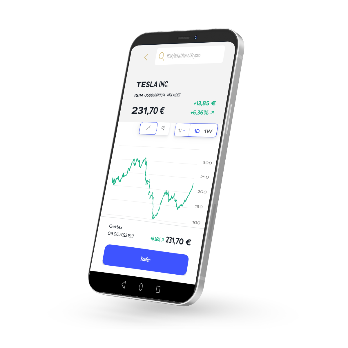 MyBroker mit FollowMyMoney MyBroker mit FollowMyMoney, hier der Kauf einer Tesla-Aktie